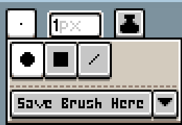 Brush type menu