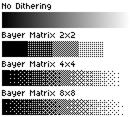 Dithering options