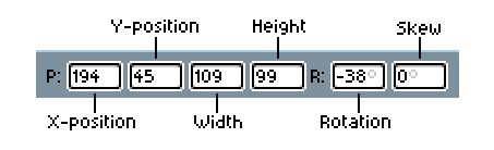 Context bar when moving the selection